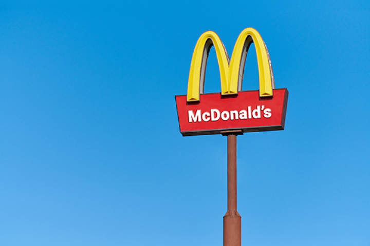 McDonald’s golden arches sign
