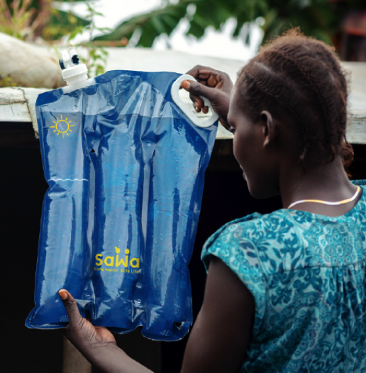 SaWa plastic water purification bag
